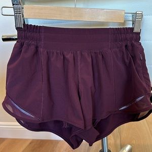 Lululemon burgundy shorts *size 4 regular